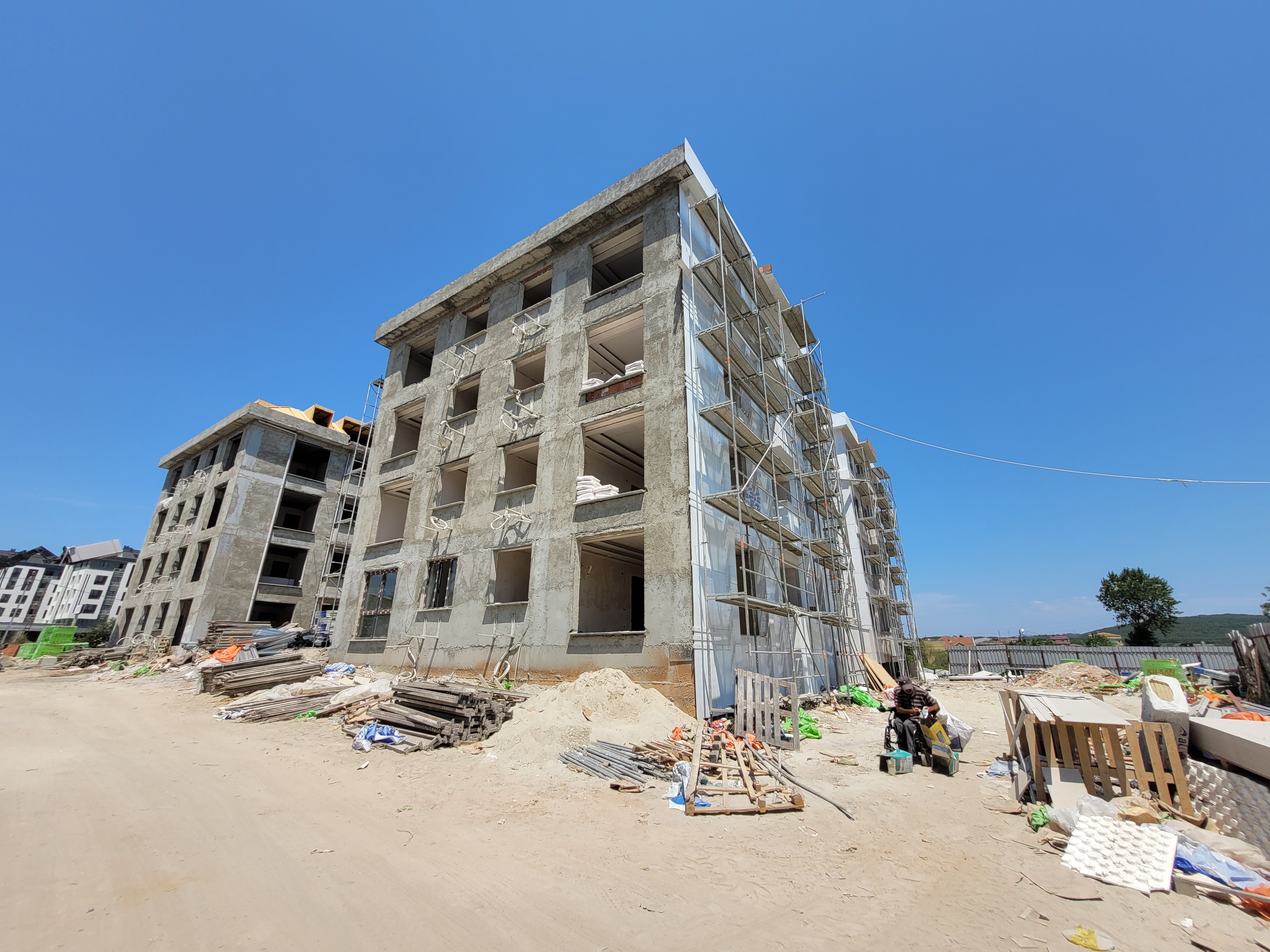 Öz Mercan İnşaat'a ait 40 dairelik konut sitesi inşaatı